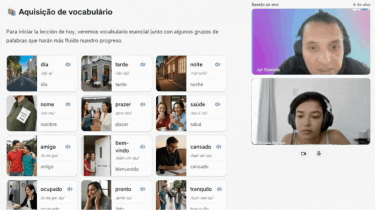 Live tutoring session